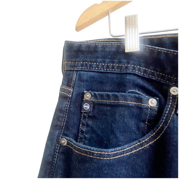 AG Adriano Goldschmied Jeans Mens 38x32 Blue The New Hero Relaxed Stretch Denim - Picture 5 of 14